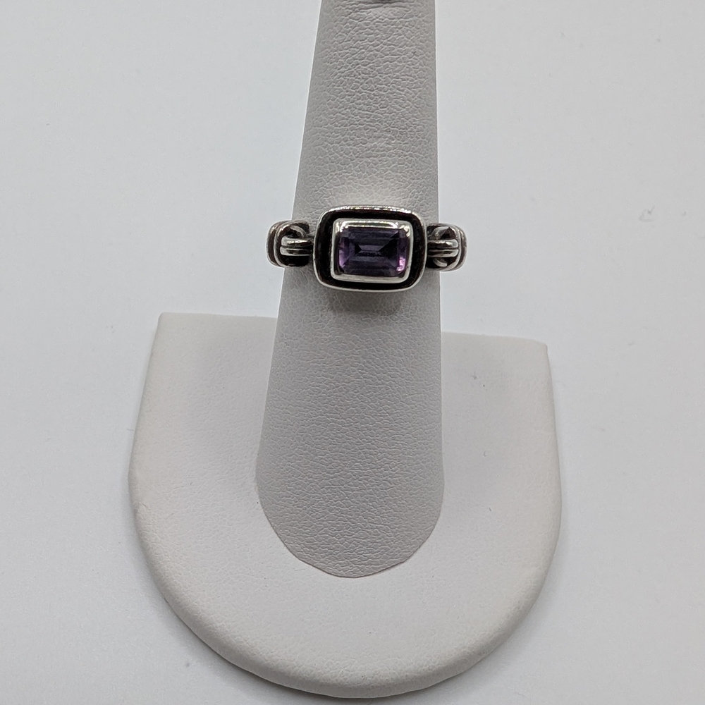 Sterling Silver Amethyst Ring - Picture 3 of 6